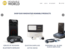 Tablet Screenshot of hearableworld.com